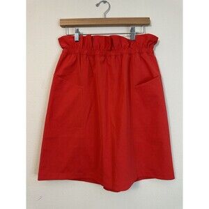 LULULEMON Women’s TRIP TAKER SKIRT Size 8 Carnation Red Relaxed Paperbag EUC